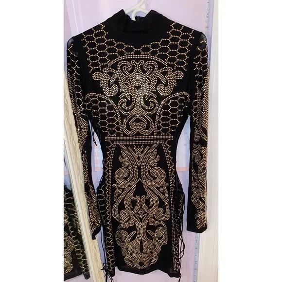 dynasty studded dress fashion nova Fashion Nova | Dresses | Party Turtle Neck Mini Dress